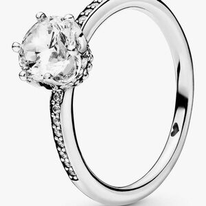 Pandora Sparkling Crown Solitaire Ring
